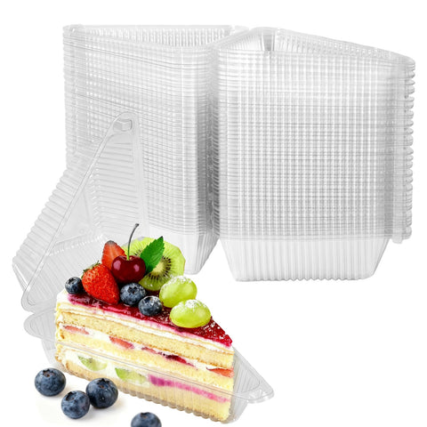 YOIYINI contenedor de porción triangular para tarta, 4 pulgadas, fácil de transportar.