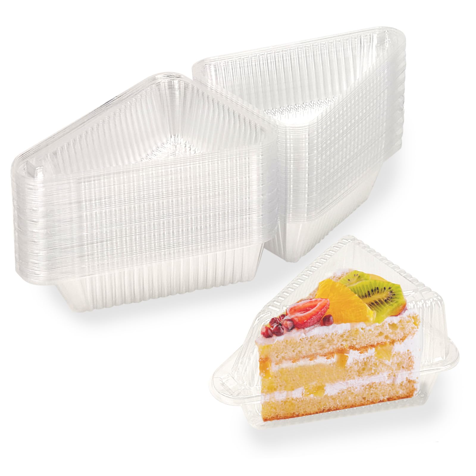 YOIYINI contenedor para porciones de rebanadas con tapa abatible, ideal para reparto.
