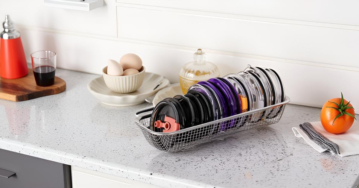 Yoku Made: acero inoxidable con drenaje para secar utensilios