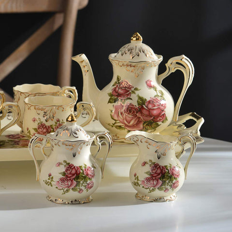 YOLIFE Cerámica decoración para hogar, colección elegante en vitrina
