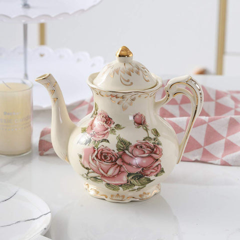 YOLIFE bandeja decorativa en rosa vintage, ideal para presentar el té con estilo.