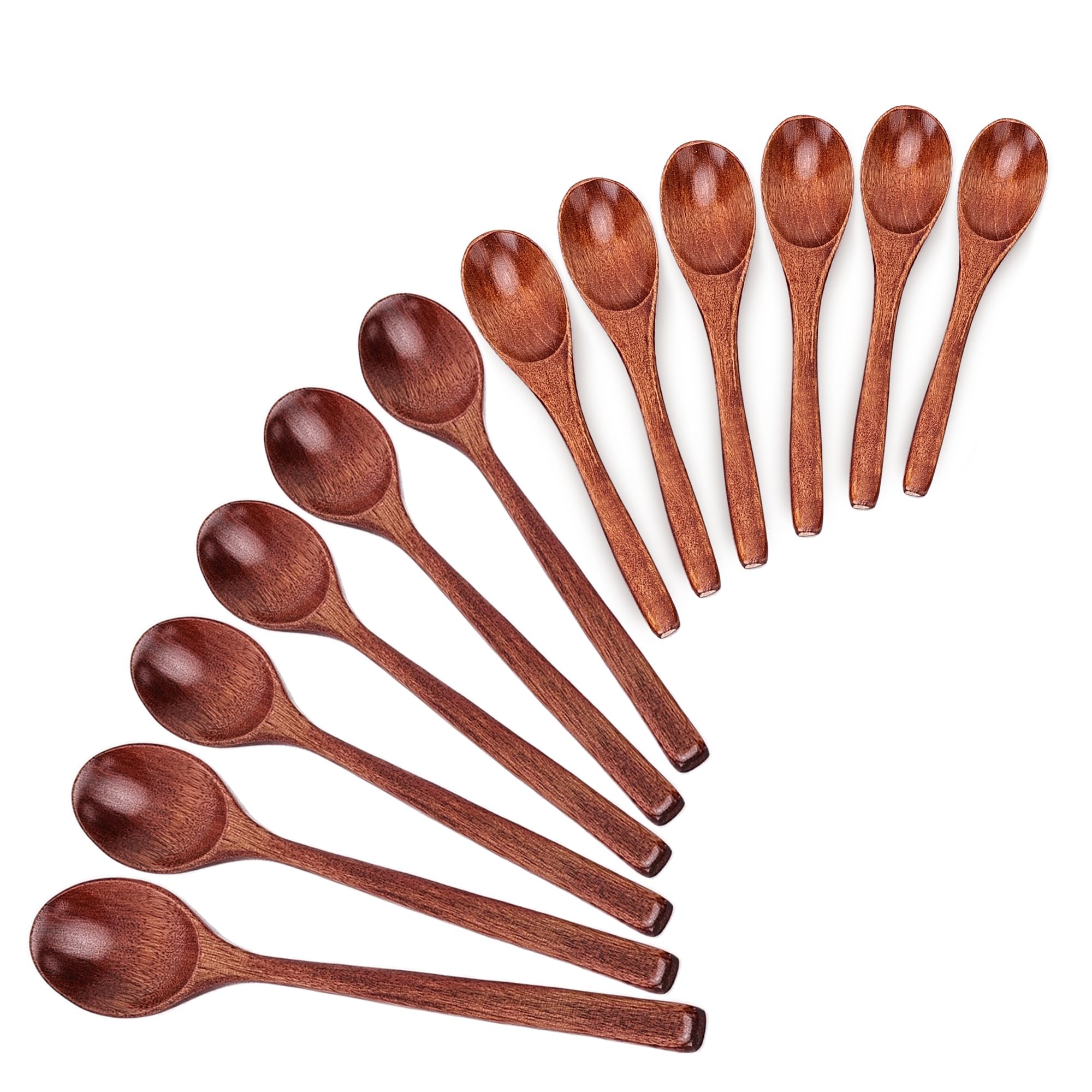 Cucharas de madera YOLO CGC de 9 pulgadas, conjunto para servir y mezclar.