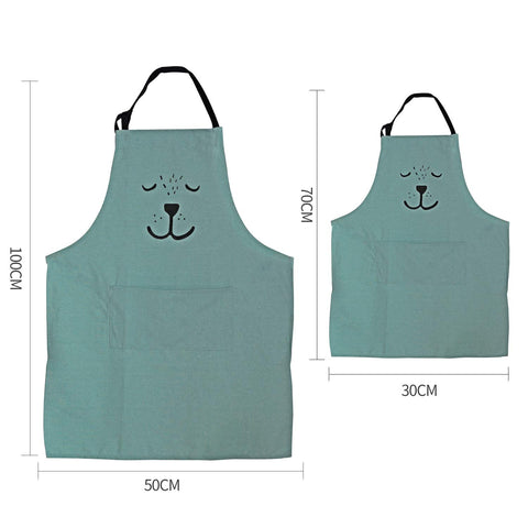 Delantal YOLOPARK para arte y cocina, ideal para clase o casa.