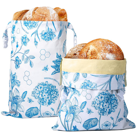 Bolsas Yolysudo para pan con cera de abeja mantienen pan casero fresco y aromático.