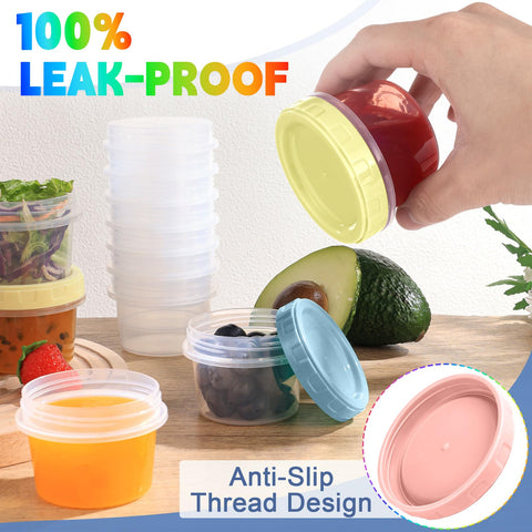 Yomarket 4oz aptos para microondas y congelador.