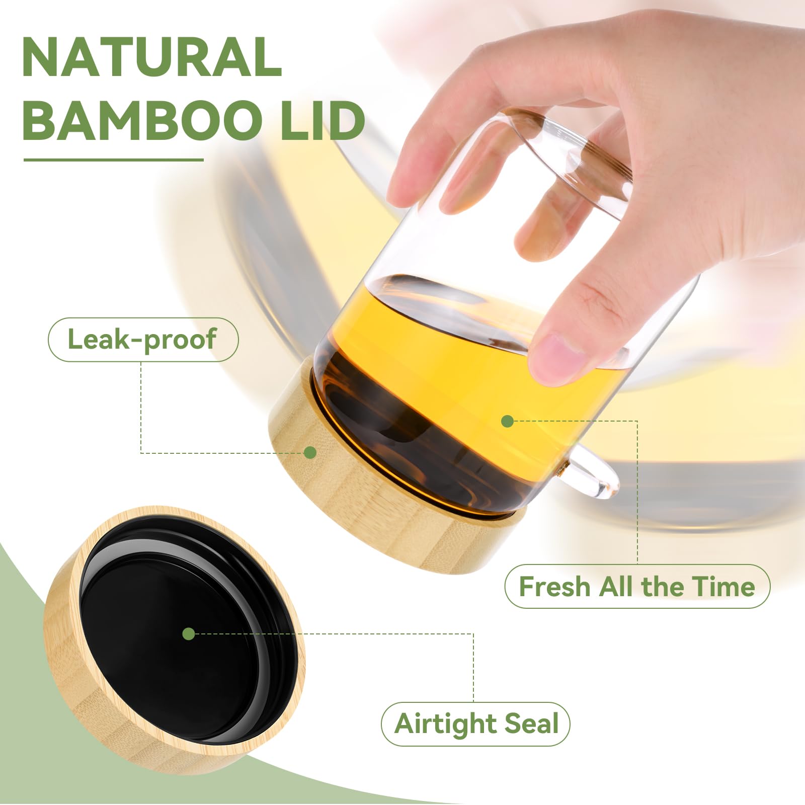Tapas de bambú Yomarket con diseño elegante y duradero.