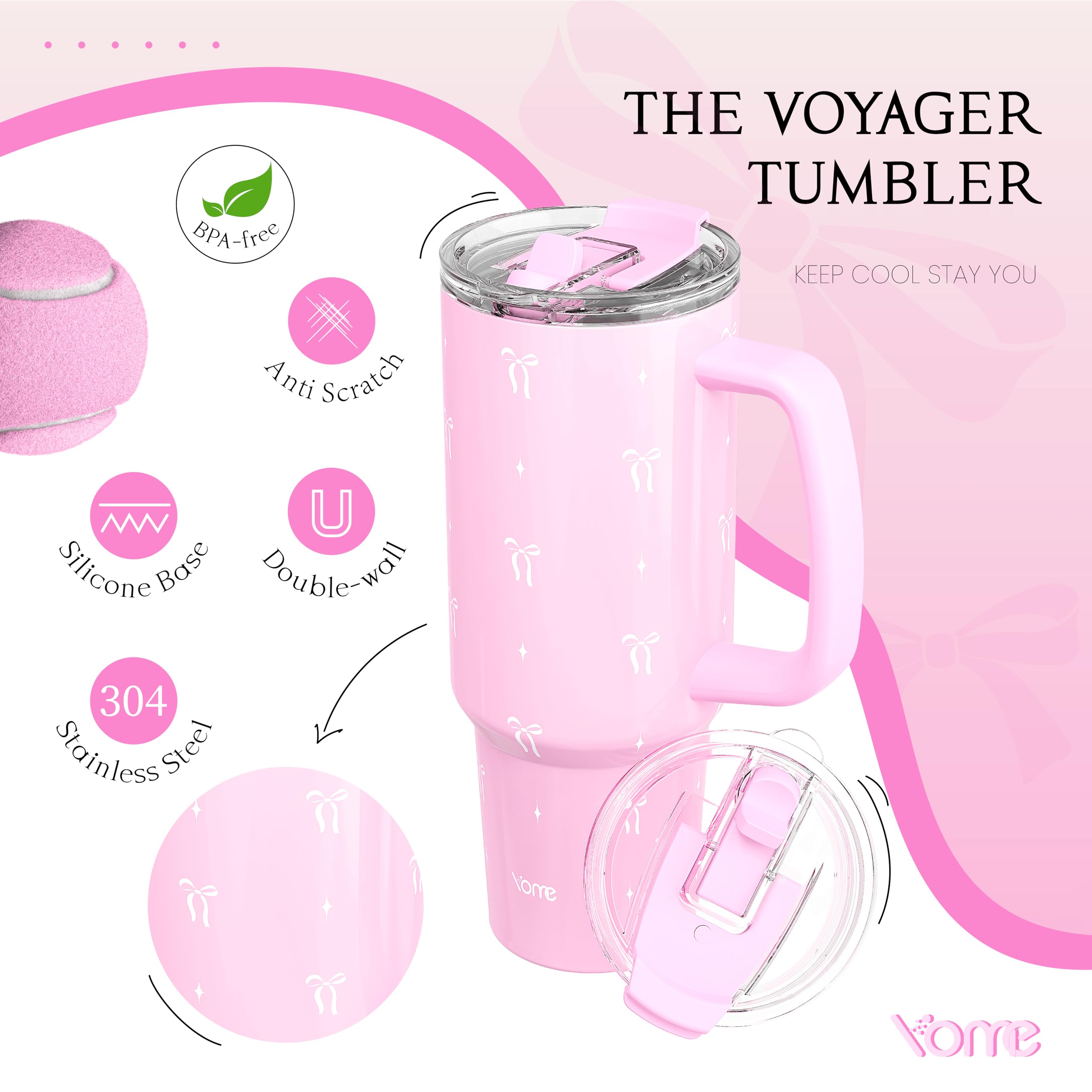 Diseño femenino moderno de YOME, estilo y funcionalidad.