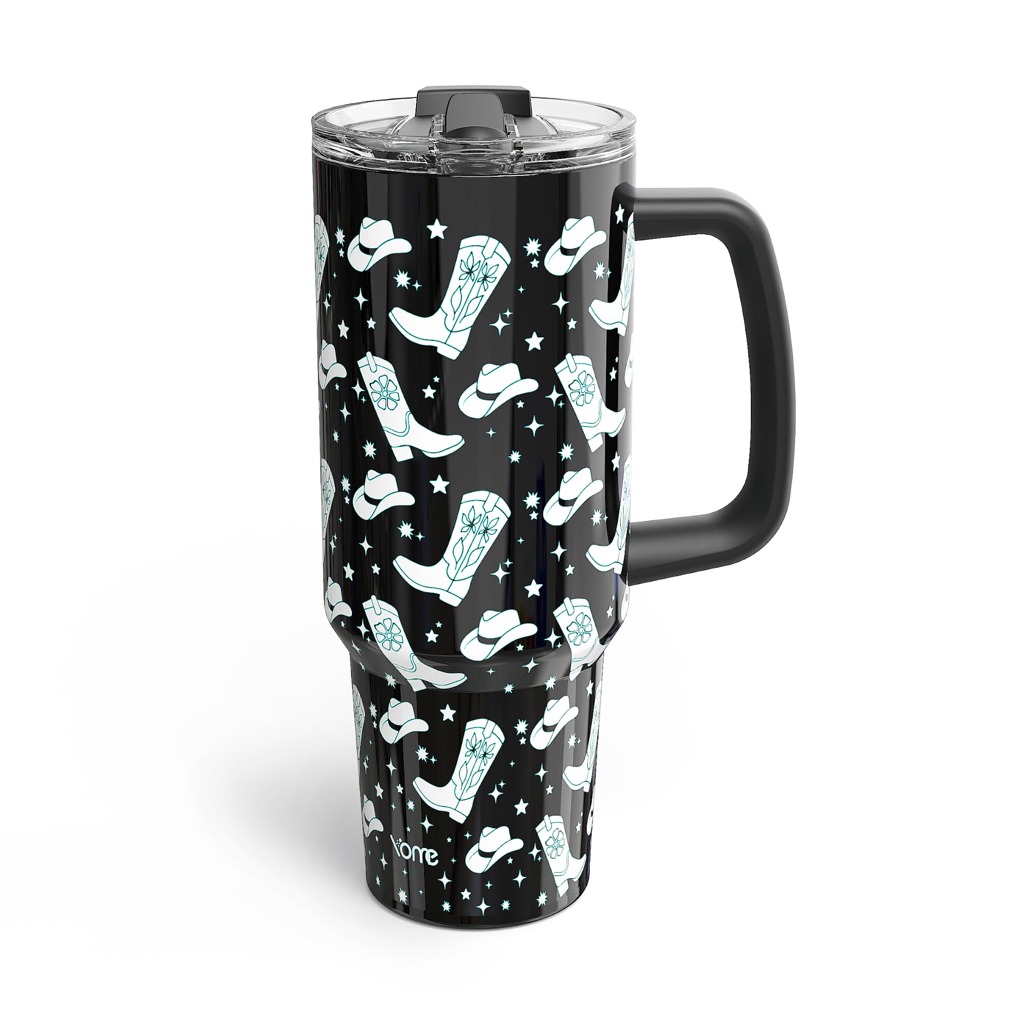 Vaso YOME de 40 onzas de acero inoxidable mantiene el frío todo el día.