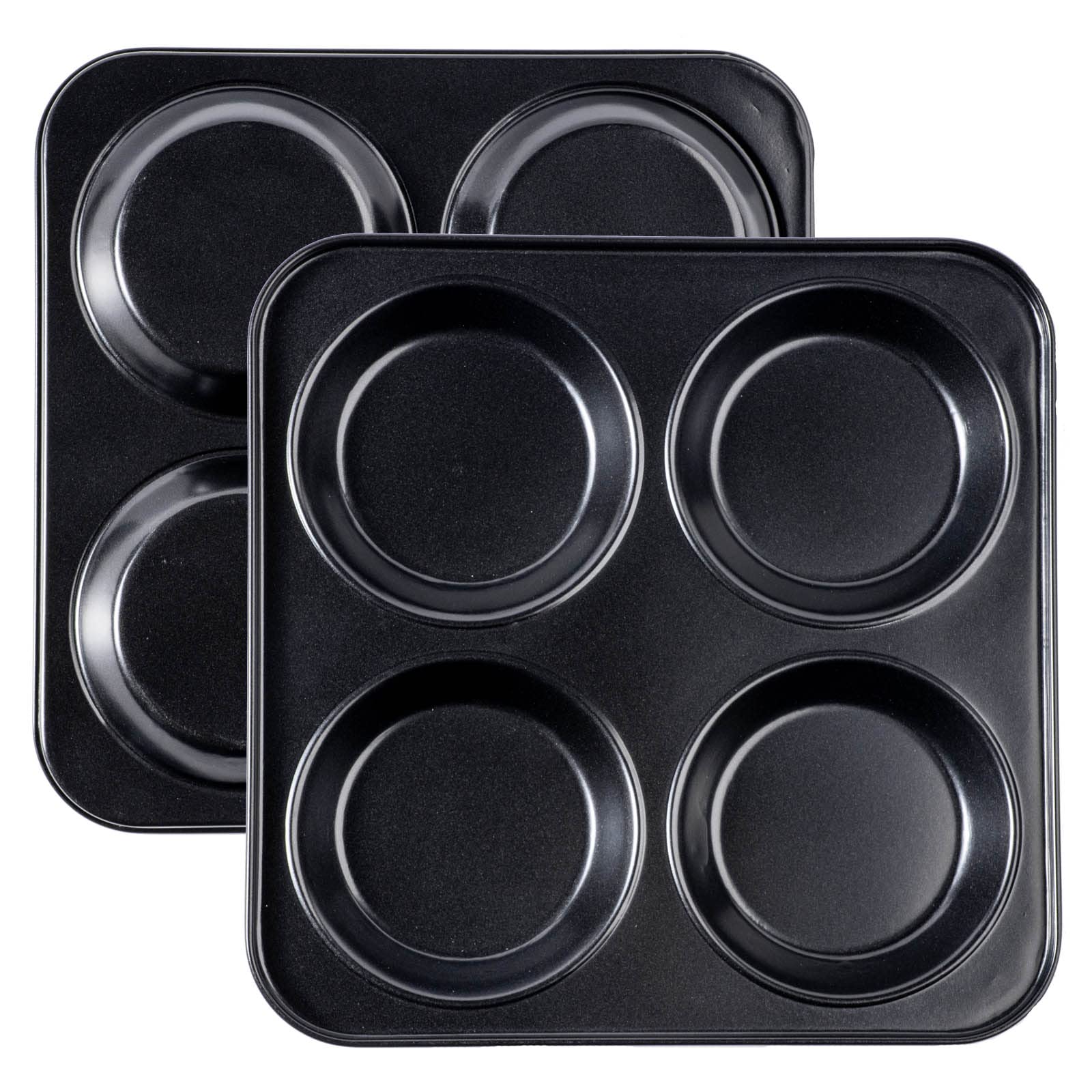 Yomvzake Yorkshire pudding pan de 4 pulgadas, liberación fácil para postres miniatura.