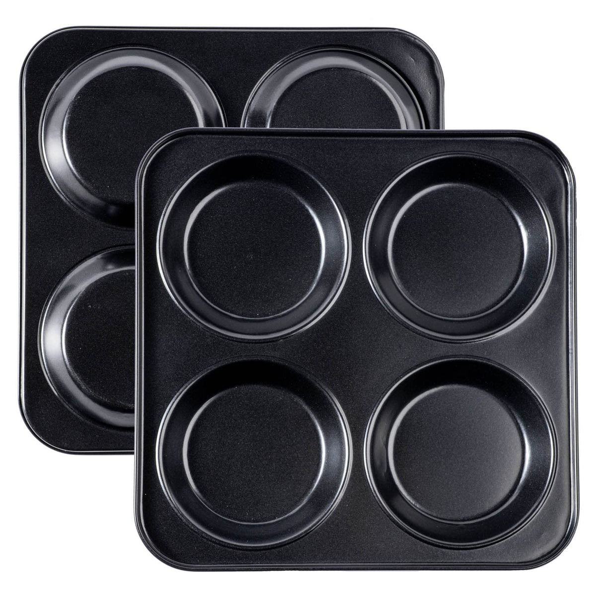 Yomvzake Yorkshire pudding pan de 4 pulgadas, liberación fácil para postres miniatura.