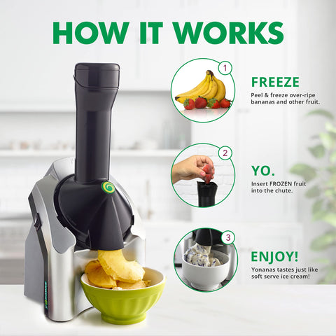 Motor de 200W de Yonanas ofrece potencia rápida