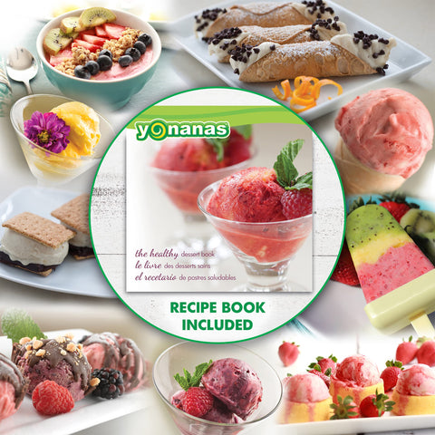 Preparación de sorbetes y tartas con Yonanas