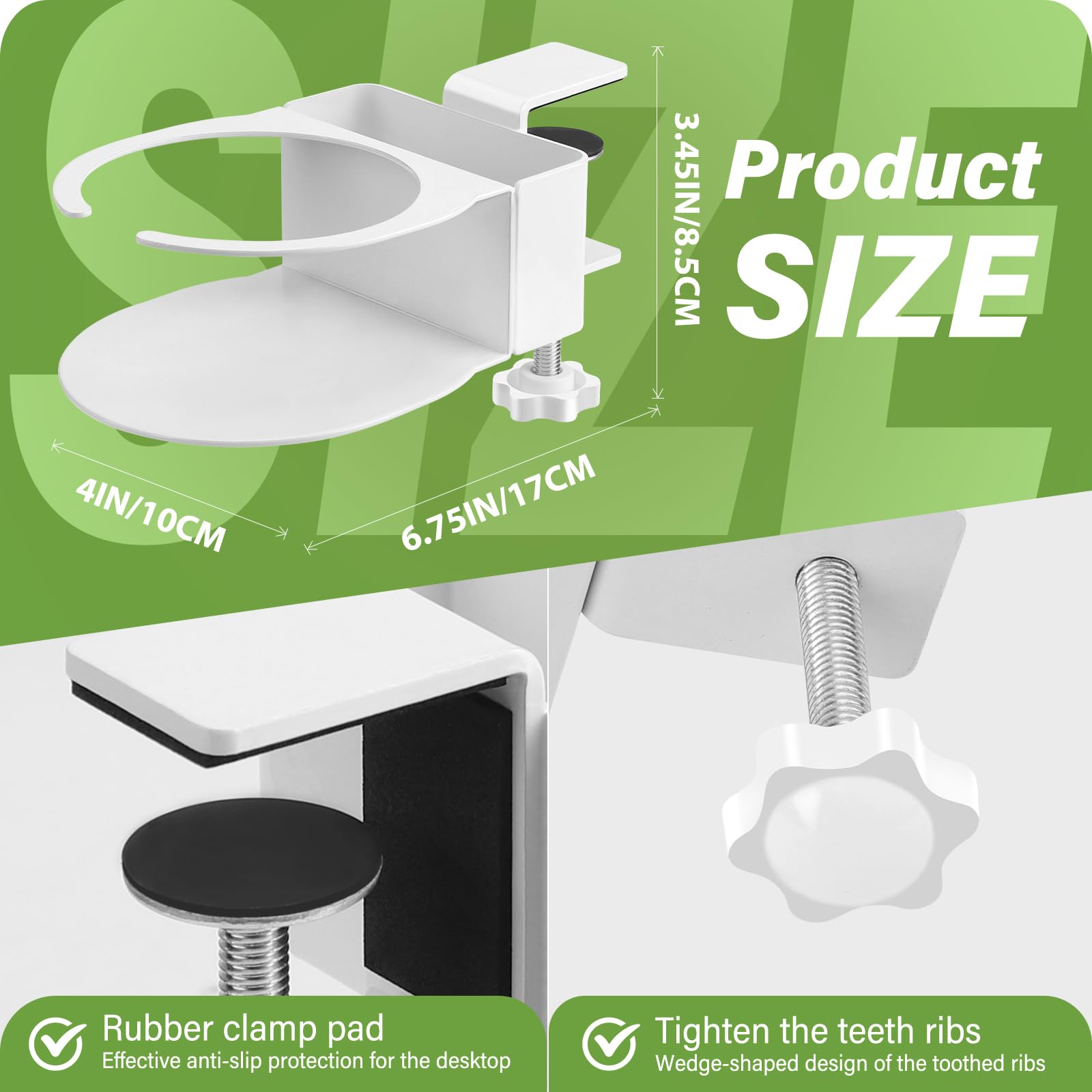 Yonsya porta-tazas con soporte para teléfono, optimiza el uso del espacio
