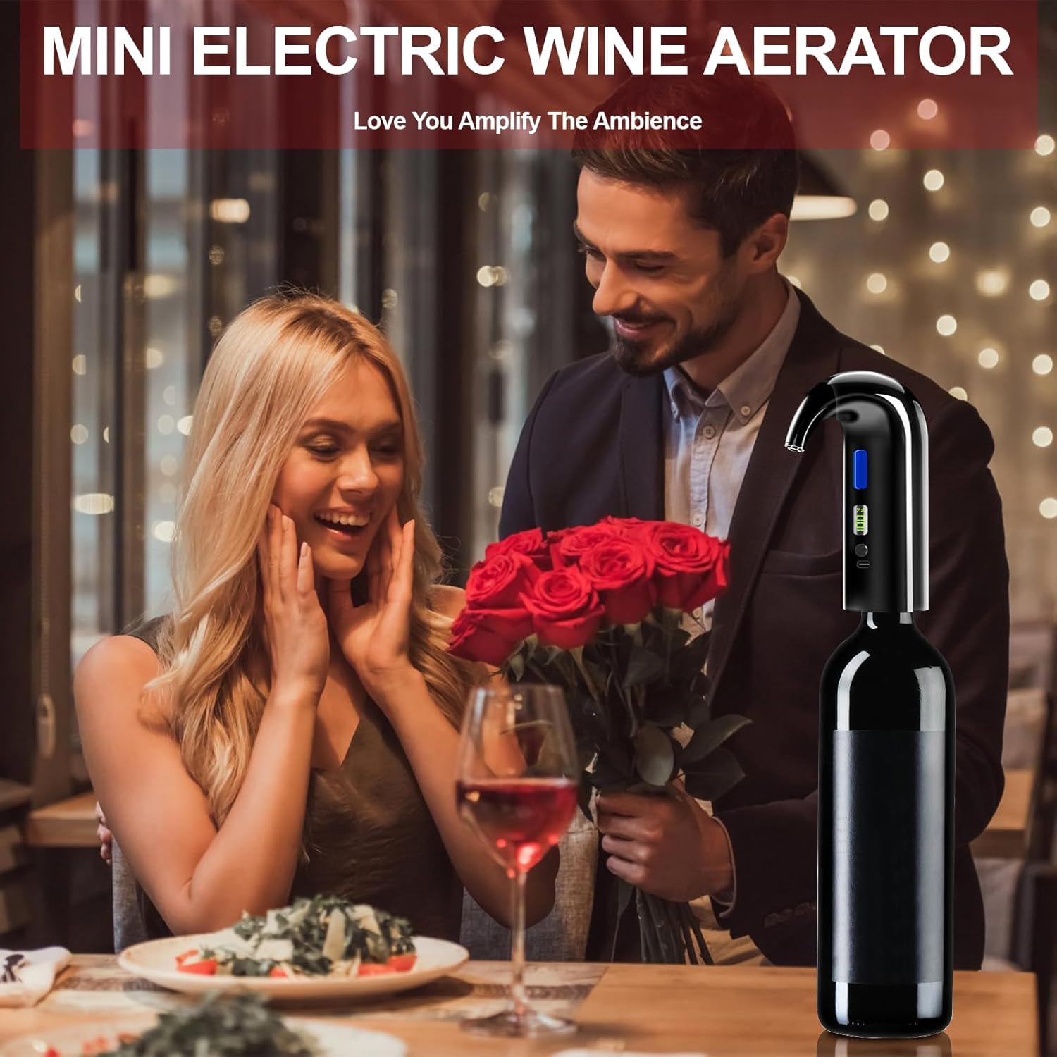 Tapon vacio para vino Yoocylii mantiene frescura entre usos.
