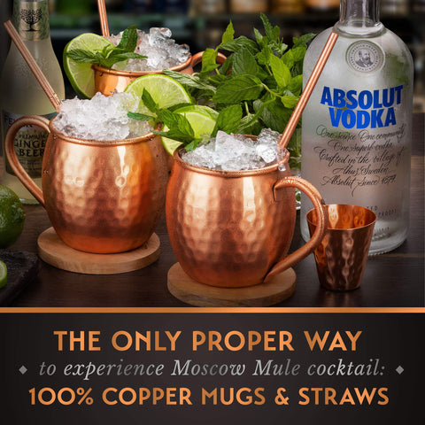 Vaso de shot de cobre Yooreka para bebidas cortas