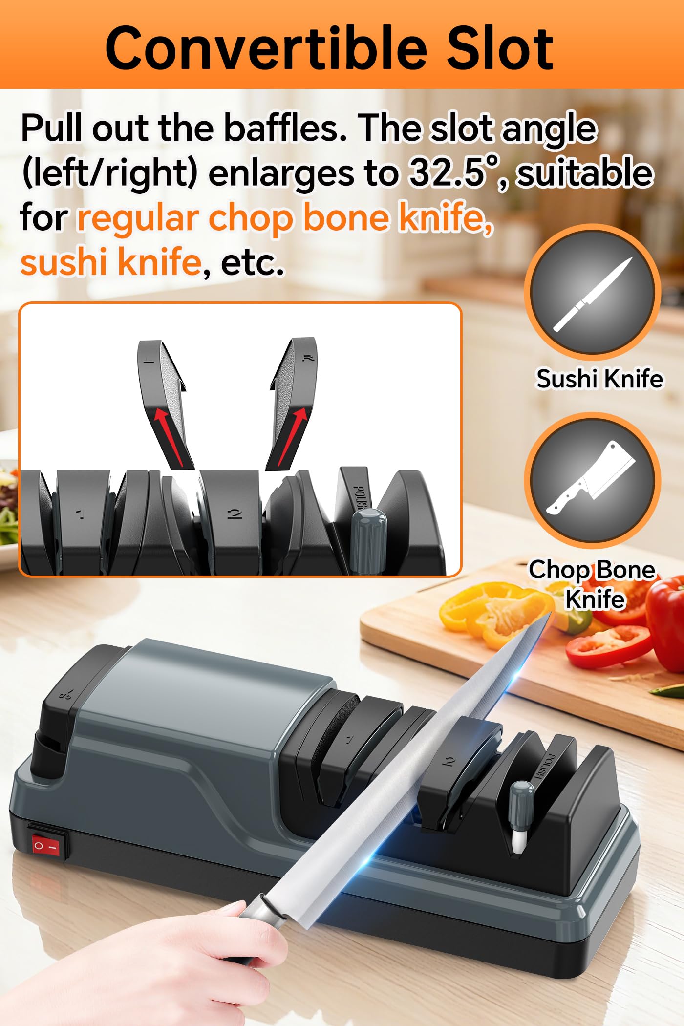 YOORLEAY afilado de cuchillos cerámicos para filo duradero