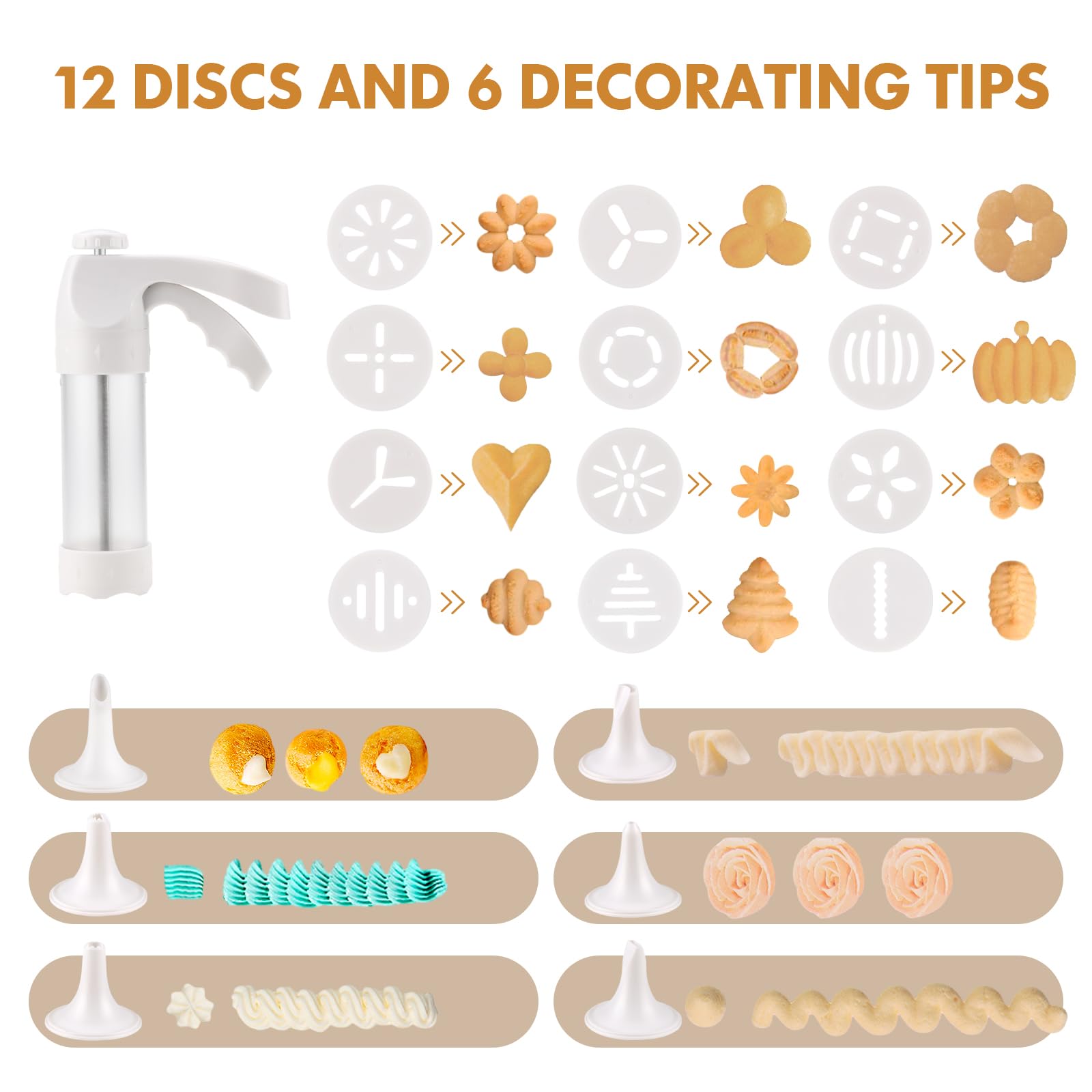 YOOUSOO boquillas de 6 tipos para decoraciones
