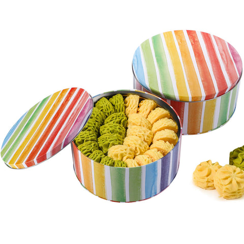 Latas Yopay para repostería, colorido diseño que anima a compartir dulces.