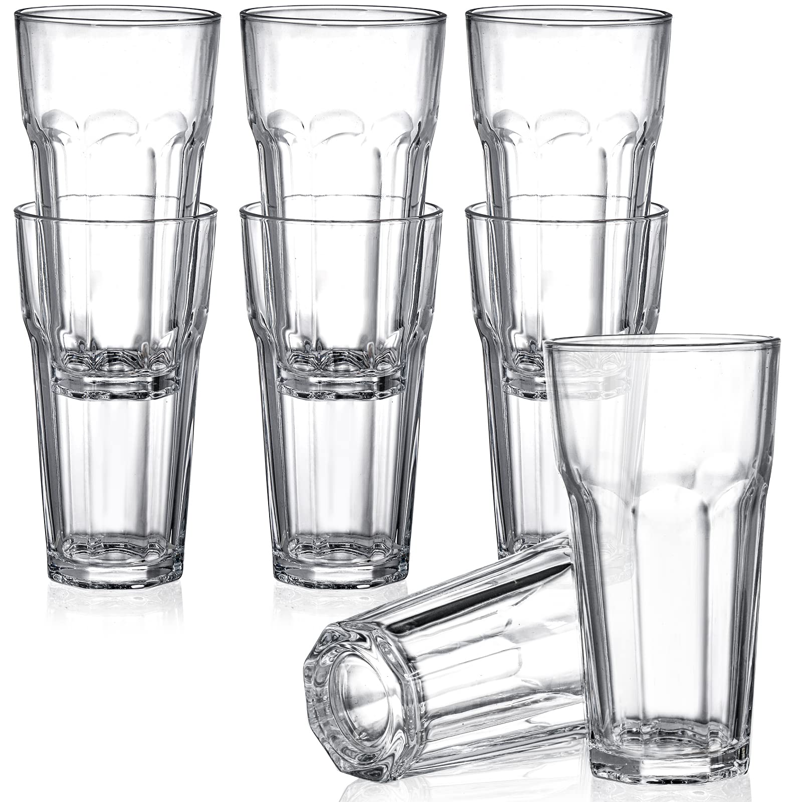 Vaso alto Yopay ideal para té frío y bebidas refrescantes.