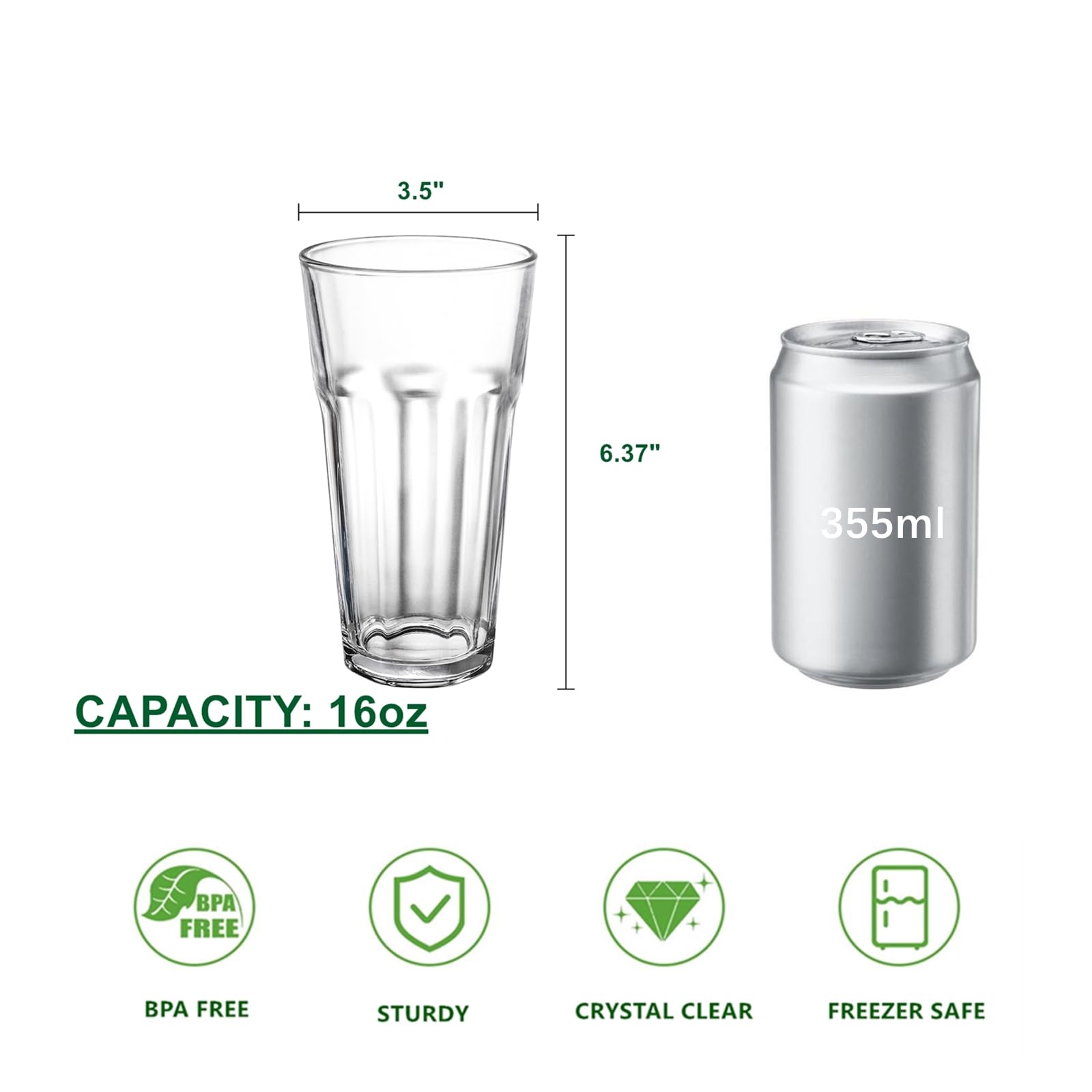 Vaso Yopay para agua y jugos, seguro y sin plomo