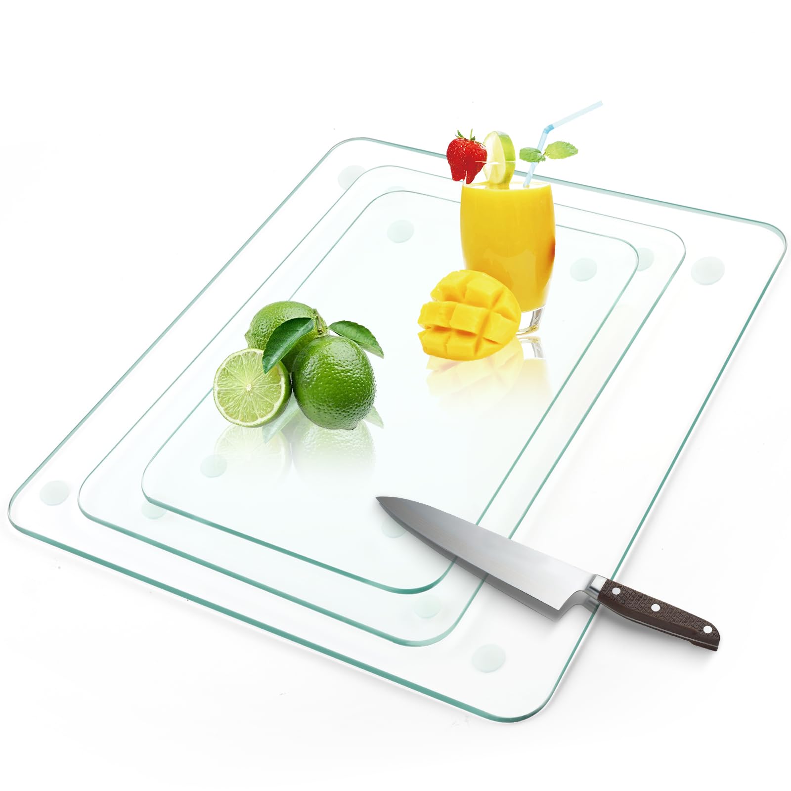 Tabla de cortar YOPIKUU 8x12 con pies de caucho para agarre estable