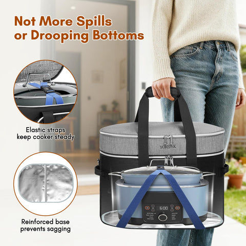 Forro interior de fácil limpieza YOREPEK para Ninja Crockpot