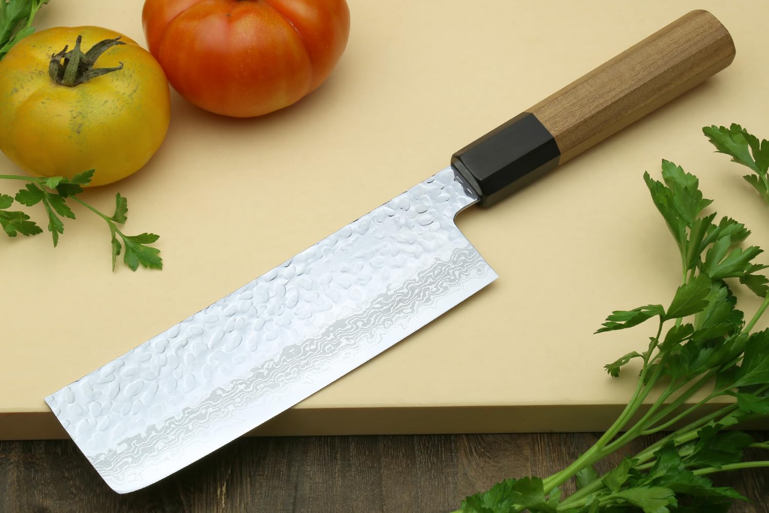 Yoshihiro VG10 Nakiri filo plano ideal para vegetales