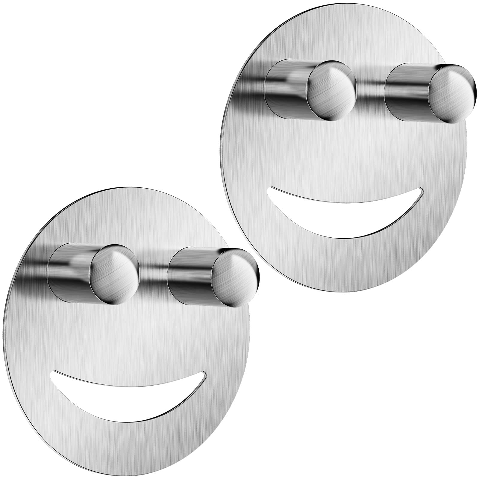 Yoshiky porta-esponjas con cara sonriente en plata para fregadero, almacenamiento práctico.