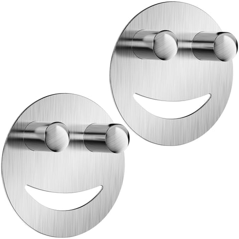 Yoshiky porta-esponjas con cara sonriente en plata para fregadero, almacenamiento práctico.