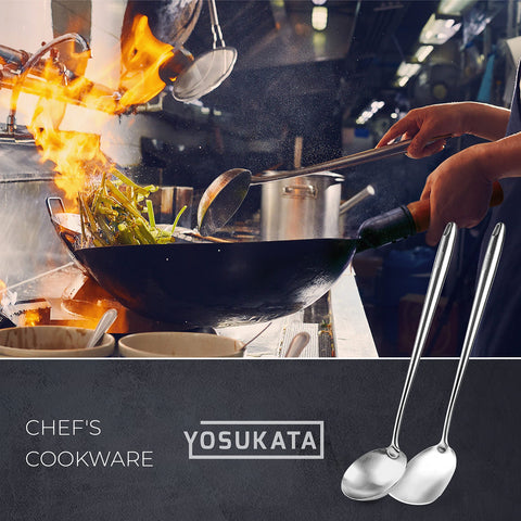 Cucharón YOSUKATA con orificio para colgar