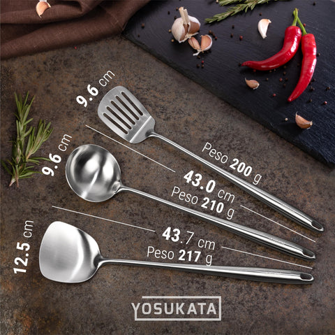 Cucharón wok de 17 pulgadas Yosukata ideal para servir caldos
