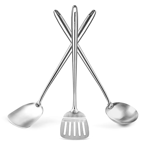 Espátula wok de 17 pulgadas Yosukata con mango ergonómico para saltear