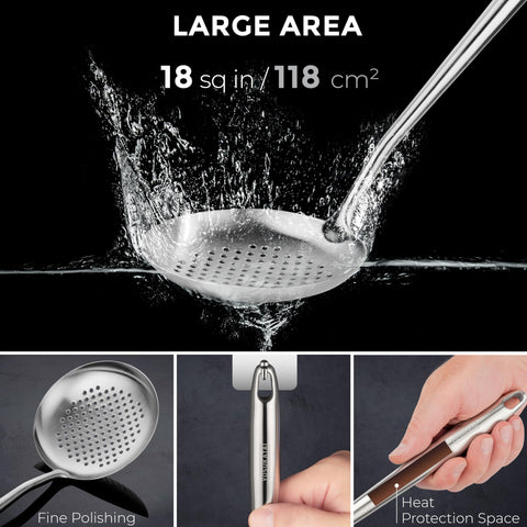 Mango ergonómico YOSUKATA con hueco para colgar, almacenamiento práctico.