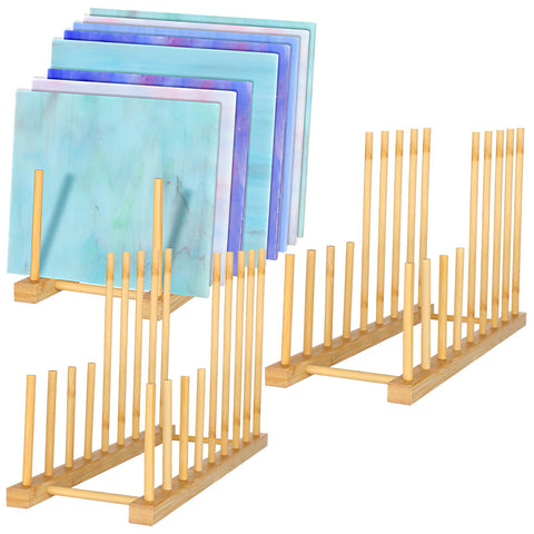 Youdaju organizador vidrio teñido tres, frente, ideal para ahorro de espacio.