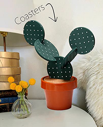 Yougoals conjunto incluye posavasos y maceta: juego completo para decorar o regalar.