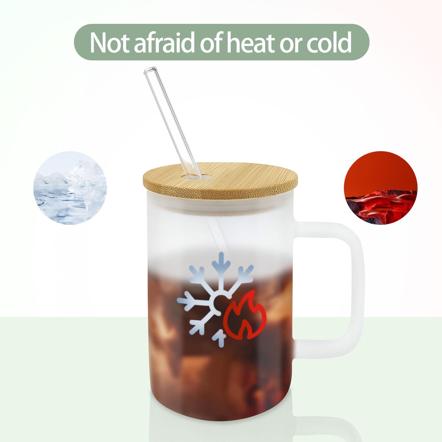 Vaso YOUKE OLA con acabado esmerilado para impresiones nítidas.