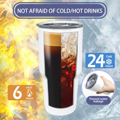 YOUKE OLA set completo 8 tumblers con tapas y pajitas de metal para regalo.