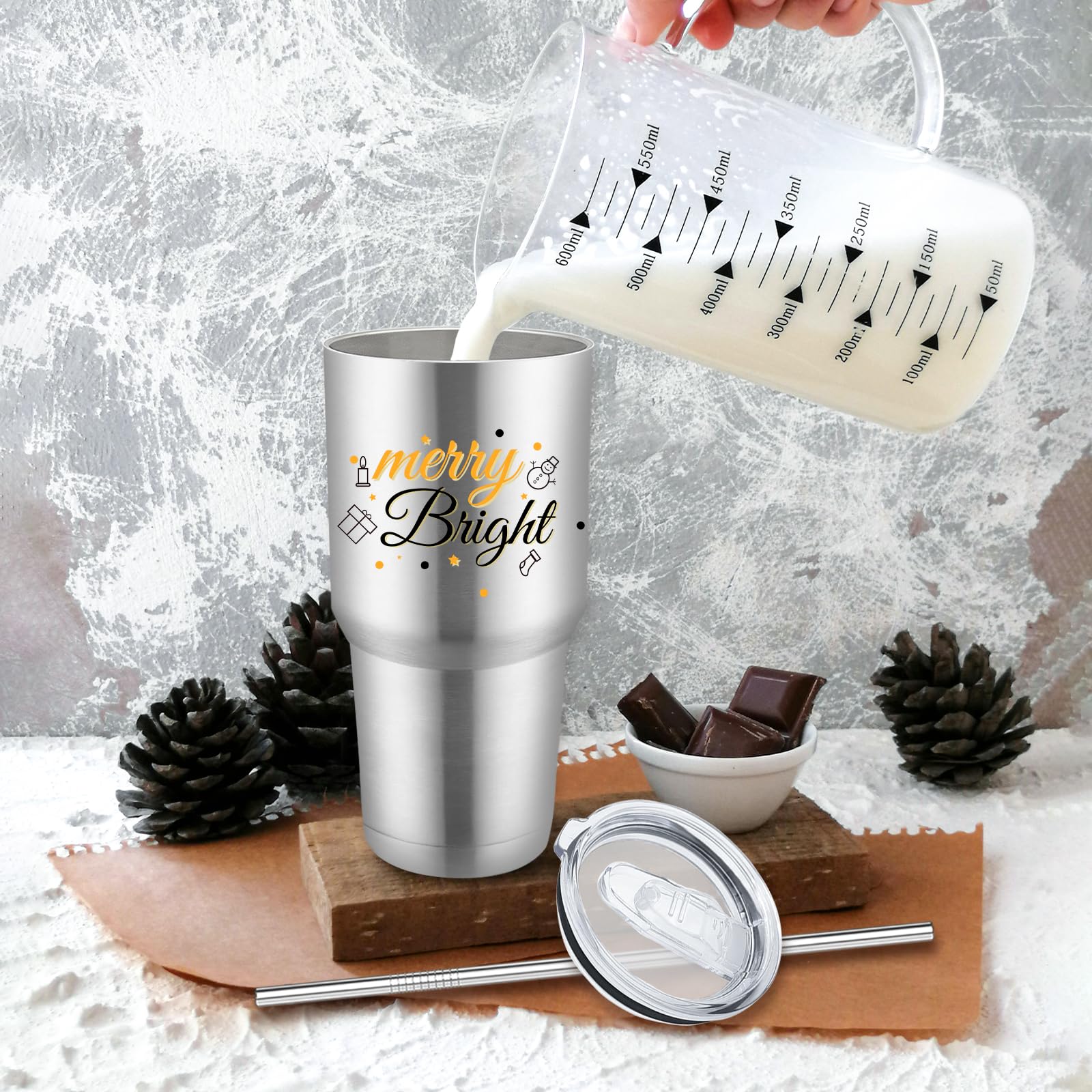 YOUKE OLA set de 8 vasos en caja individual, ideal para regalos