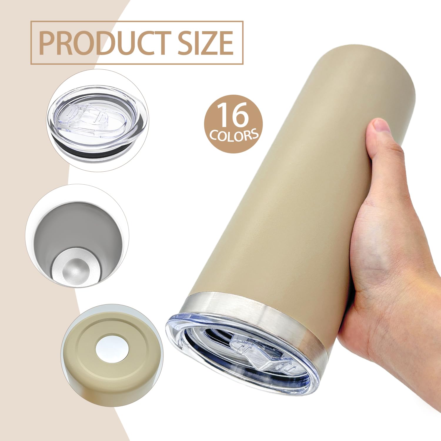 Tumbler YOUKE OLA multicolor, ideal para añadir estilo a cualquier momento
