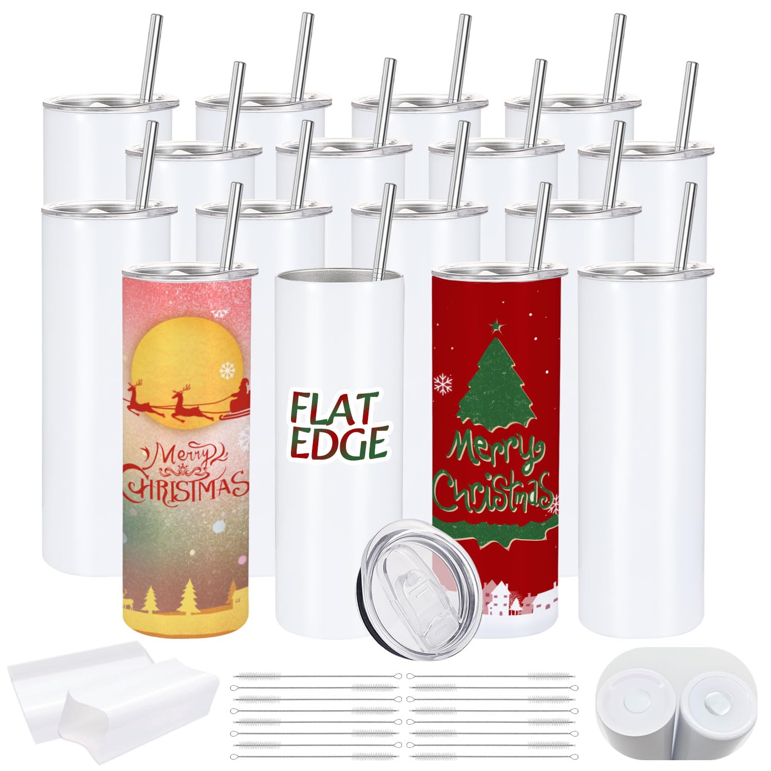 Vaso sublimación YOUKE OLA con borde plano 20 onzas para personalizar regalos.