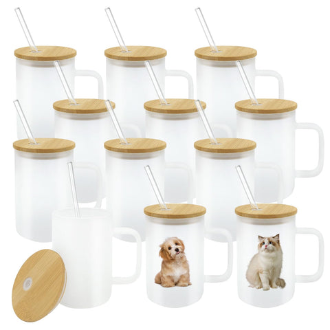 Vaso sublimación de borosilicato YOUKE OLA 16oz listo para imprimir.