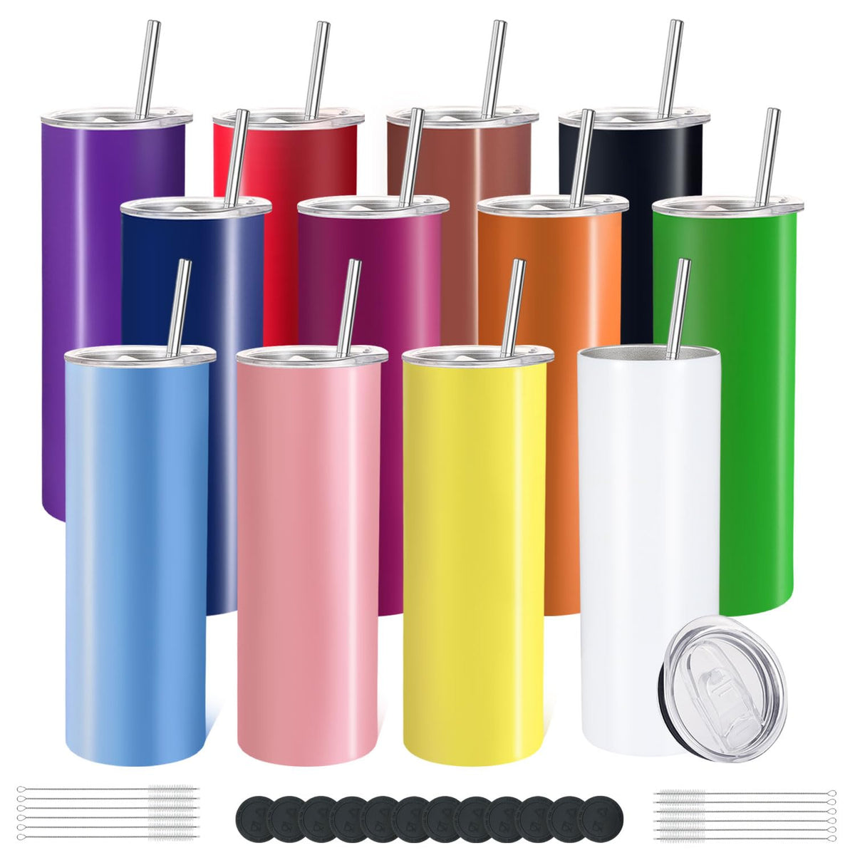 YOUKE OLA vaso aislado 20 onzas multicolor para bebidas frías o calientes