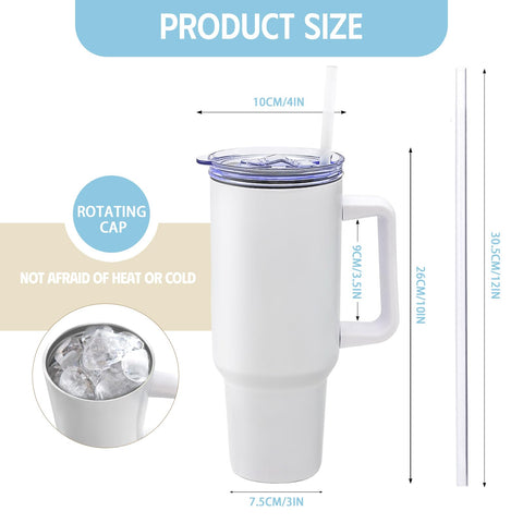 YOUKE OLA tumbler 40oz con tapa de plástico, apto para personalización.