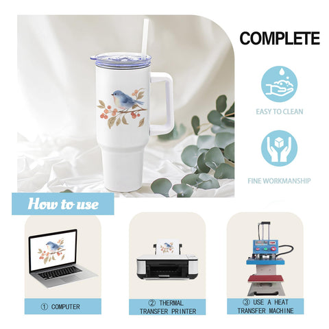 YOUKE OLA tumbler con área para diseños, perfecto para sublimación.