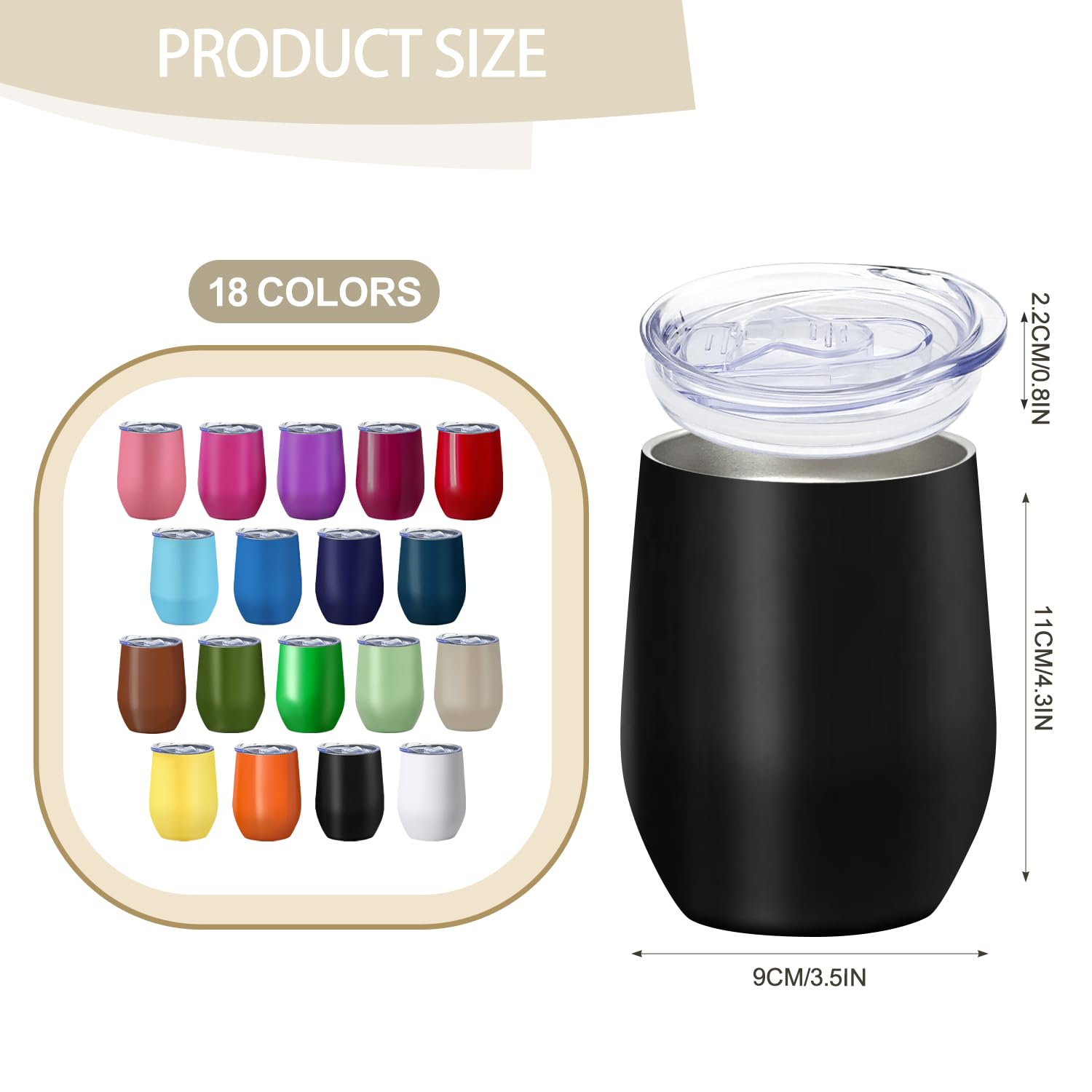 YOUKE OLA vaso inoxidable 304 con doble pared mantiene bebidas frías o calientes.