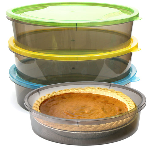 Youngever contenedor para pastel con tapas coloridas para conservar la frescura