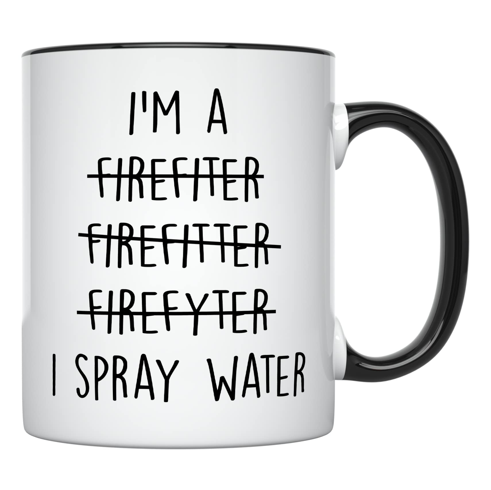 YouNique Designs: taza bombero 11oz frontal, perfecta para ritual matutino de café