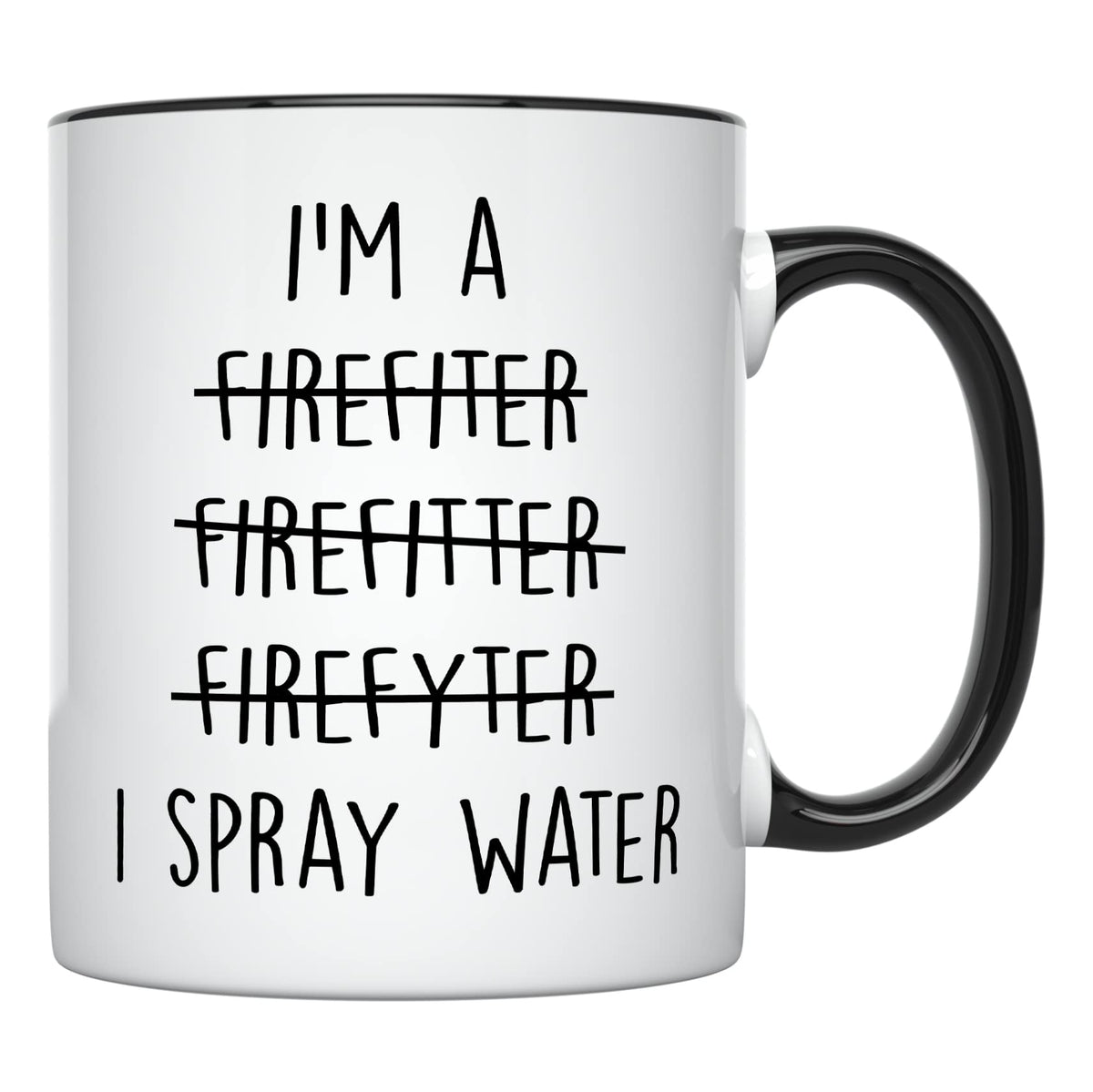 YouNique Designs: taza bombero 11oz frontal, perfecta para ritual matutino de café