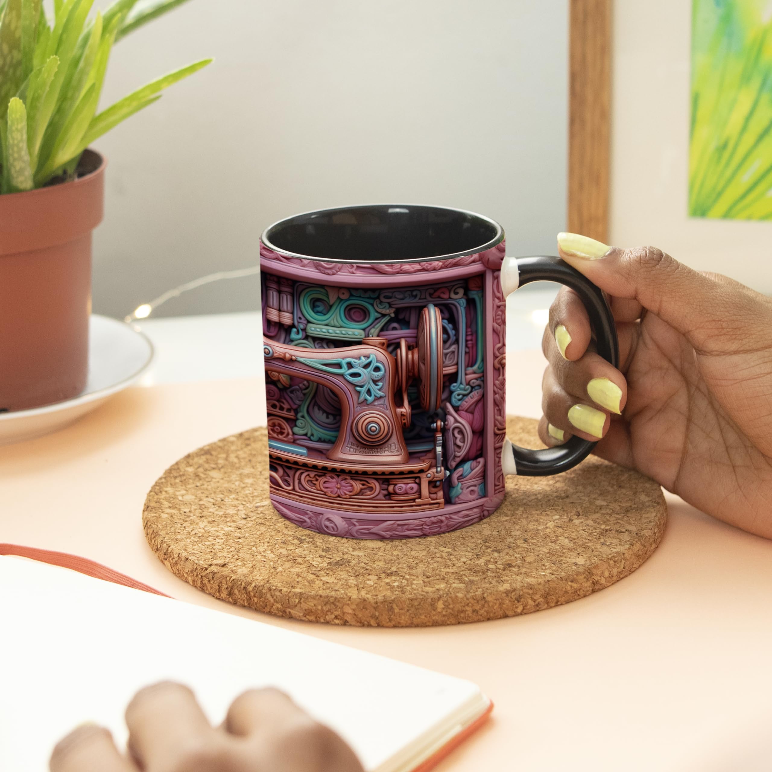 Empaque robusto listo para envío protege la taza durante la entrega.