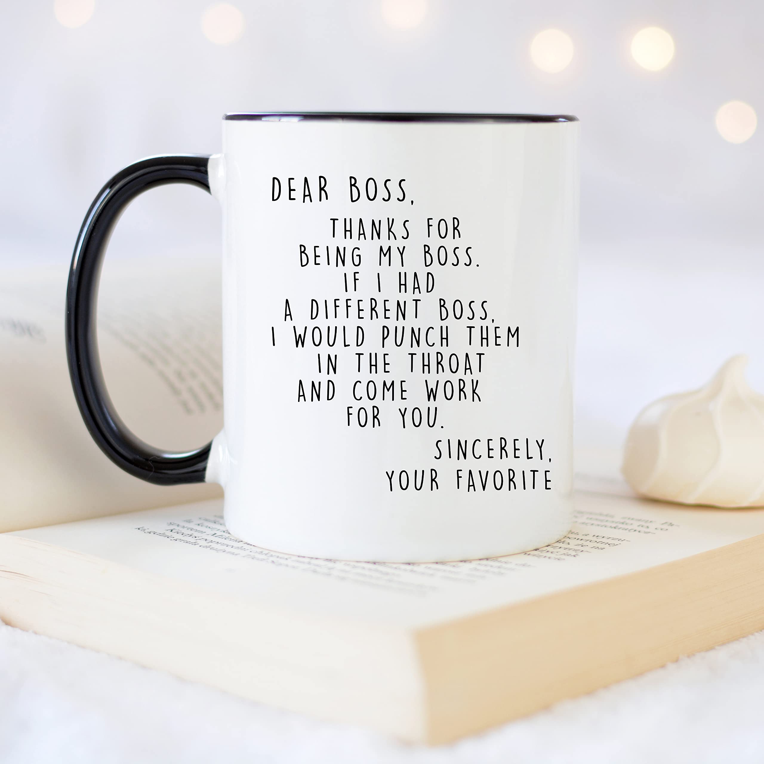 Taza cerámica YouNique Designs duradera apta para microondas y lavavajillas
